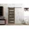 Sartodoors Sturdy Barn Door 30 x 80in, Cognac Oak W/ Frosted Glass, 6.6FT Rail Hangers Heavy Hardware Set QUADRO4445BD-B-AKA-30 - alternate 3